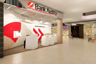 Bank Austria SB-Foyer Visualisierung