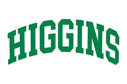 grünes Higgins Logo geschwungen