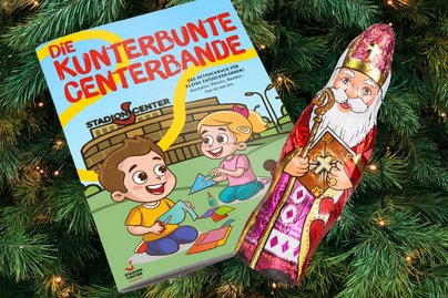 Nikolo und Centerbandebuch in Christbaum 