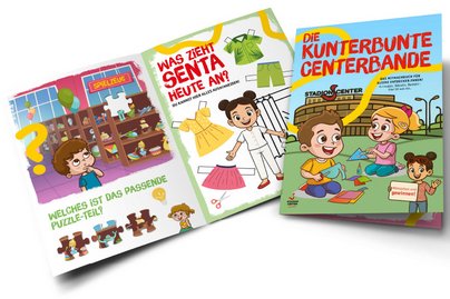 Stadion Center Kinderbuch Kunterbunte Centerbande aufgeschlagen
