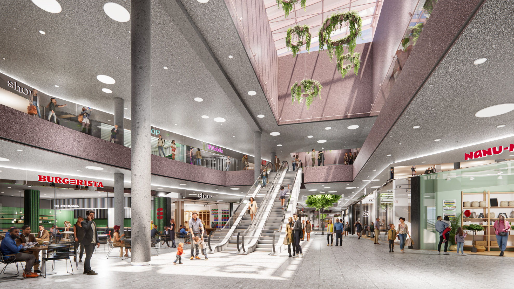 Visualisierung der Mall von innen