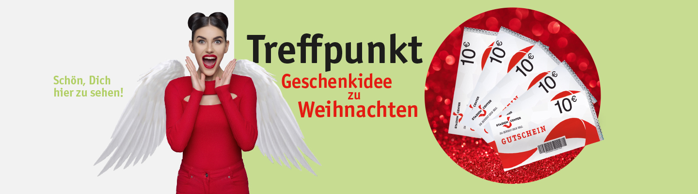 Senta mit Flügel und Stadion Center Gutscheinen